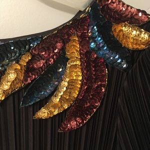 Retro Supremes vintage sequin pleated dress
